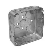 [WT-2200150] CAJA 4X4 METAL 1/2" KO