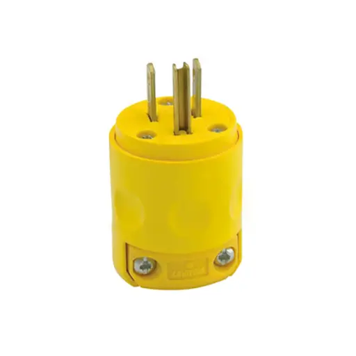 [1C-4867] PLUG PLASTICO AMARILLO 15AMP